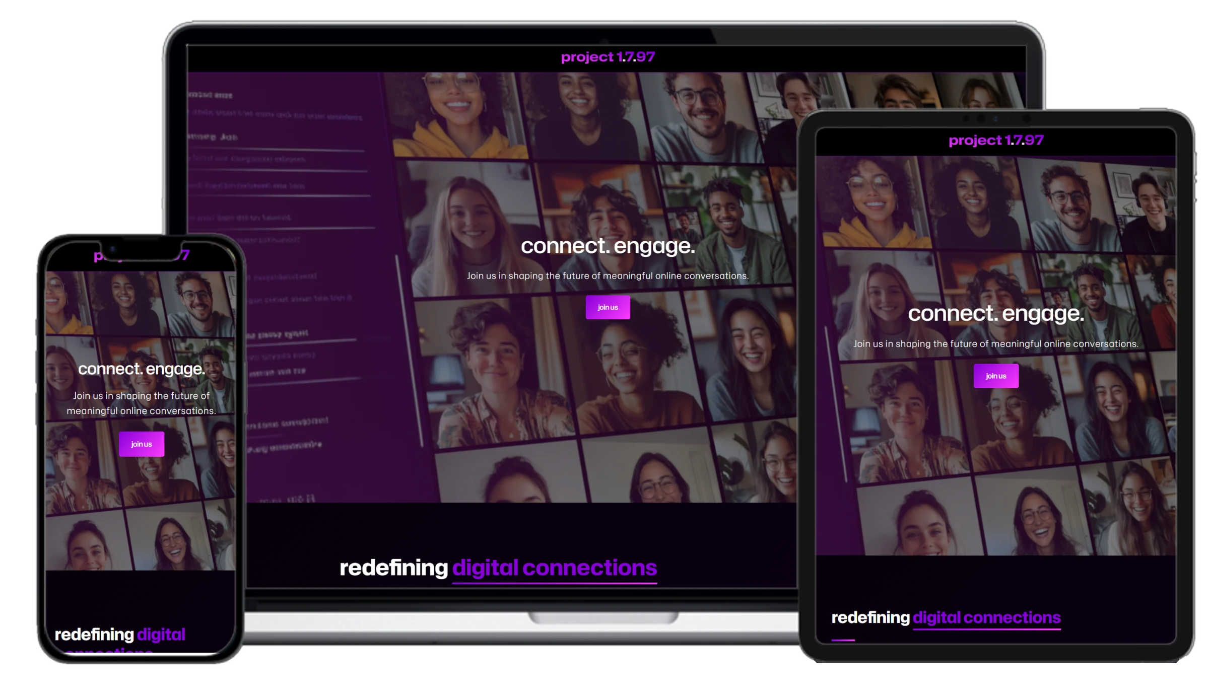 Project 1797 website mockup